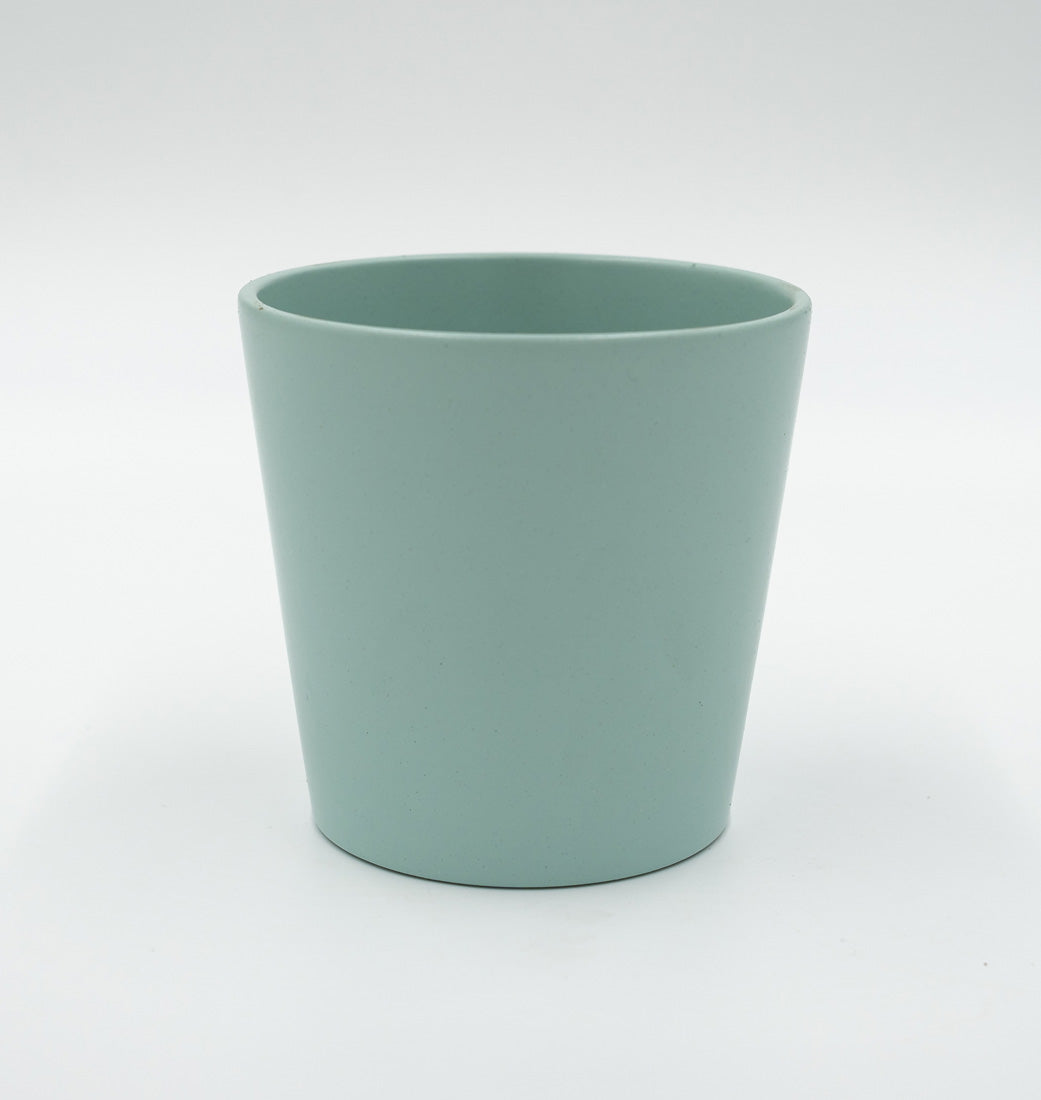 Macetero cerámico azul